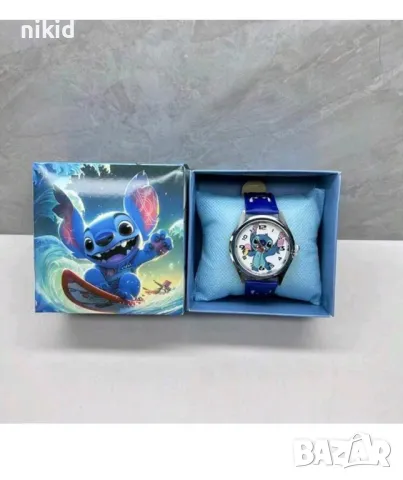 Стич Stitch Лило детски син ръчен часовник, снимка 9 - Детски - 48593423