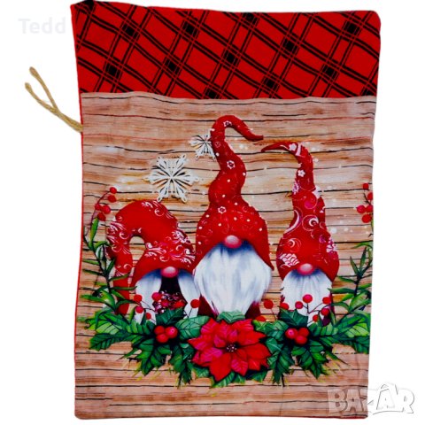 Коледни торбички от плат за подаръци / подаръчни торбички , снимка 2 - Коледни подаръци - 42894534