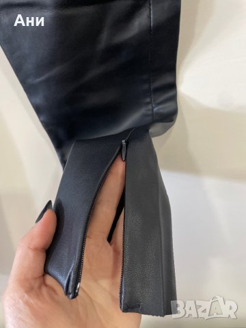 Кожен панталон-клин ZARA, снимка 5 - Панталони - 43502275