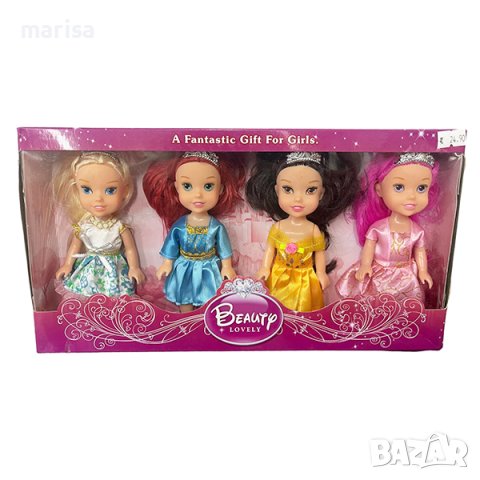 Комплект Принцеси с корони, 4 броя, в кутия Код: 42095