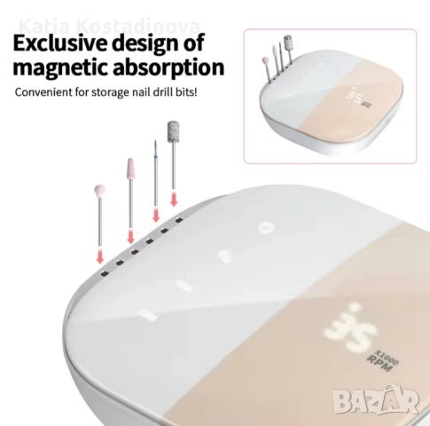 Ел.пила за маникюр и педикюр, снимка 2 - Продукти за маникюр - 52338915