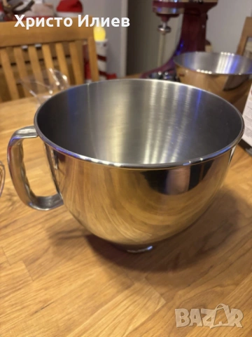 Планетарен миксер KitchenAid Artisan 5KSM150 с месомелачка комплект, снимка 9 - Миксери - 53229328