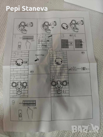 Външна LED лампа с датчик за движение – сигурна светлина, снимка 6 - Други - 51782549