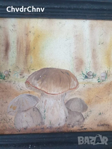 5бр авторски малки картини масло върху платно/дървени рамки 23-24-25см, снимка 5 - Картини - 51358358