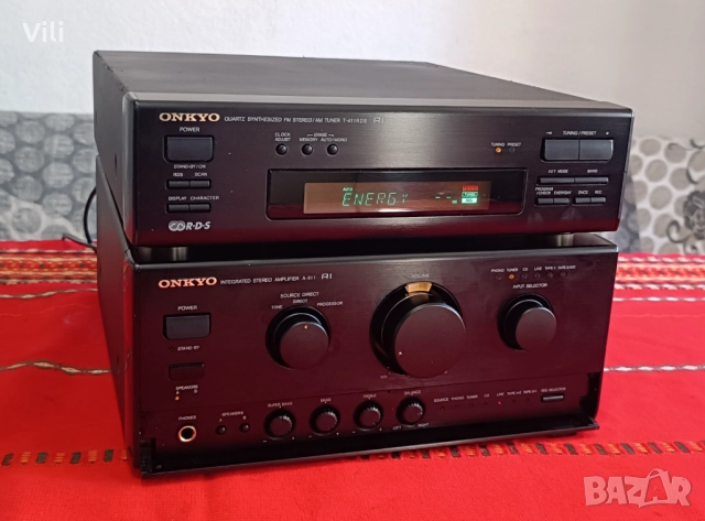 Onkyo A-911 + Onkyo T-411RDS (усилвател + тунер)