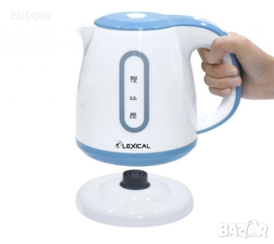 Електрическа Кана – Пластмасов Корпус, 1L, 1200W, Безжична, LED Индикатор, снимка 8 - Кани - 52842372