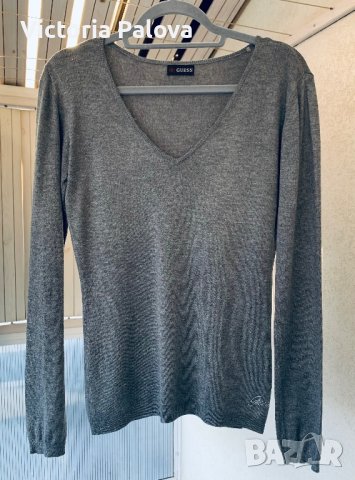GUESS  блуза с лого , снимка 1 - Блузи с дълъг ръкав и пуловери - 44112219