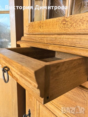 Ъглова витрина Антик , снимка 8 - Секции и витрини - 52159117