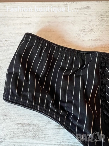 Черни жартиери с катарами със сребърни блестящи камъчета 🖤, снимка 3 - Бельо - 52236405