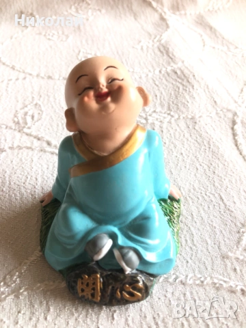 Китайски фън шуй фигурки на монаси, талисмани, ръчна изработка от смола, от манастира Шаолин, нови, снимка 9 - Декорация за дома - 53296402