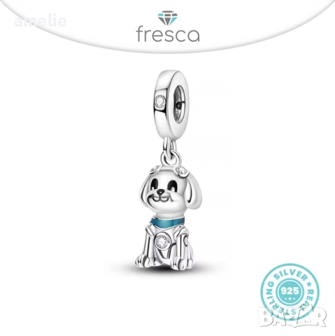 Колекция талисмани Doggies Fresca по модел тип Pandora Пандора с печат S925, снимка 4 - Други - 52840633