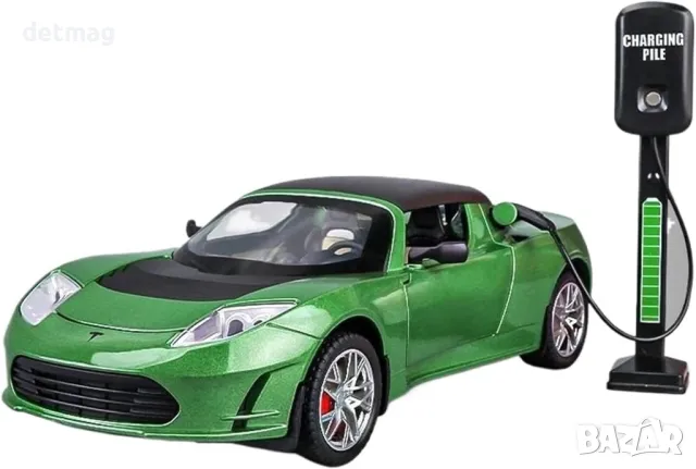 TESLA ROADSTER 1/24, снимка 2 - Колекции - 49357360
