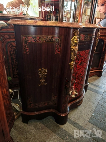 Антикварен шкаф стил Bulle, снимка 5 - Шкафове - 51951403