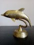 Бронзова статуетка на делфин, снимка 1 - Антикварни и старинни предмети - 43896177