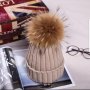 дамска шапка зимна голям естествен пух лисица тик так копче и се сваля, снимка 10