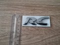 Peugeot РС Пежо RC сребриста емблема надпис, снимка 3
