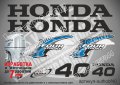 HONDA 40 hp Хонда извънбордови двигател стикери надписи лодка яхта