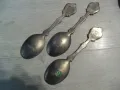 № 7821 три стари метални / калаени лъжици - Frieling Zinn   - серия години - 1982 , 1983 , 1984   - , снимка 7