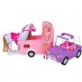 Кукла Барби с джип, кон и каравана, снимка 1 - Кукли - 36759947