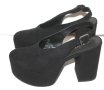 H&M Нови обувки на платформа с дебел ток, черни, размер 38, снимка 1 - Дамски обувки на ток - 44014933