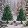 Изкуствена Коледна елха със заснежени върхове, снимка 2