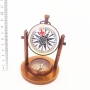 Часовник настолен от бронз с ретро дизайн и компас, снимка 2