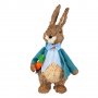 Великденска декорация, Заек с яке и морков,  47 см, Многоцветна, снимка 2