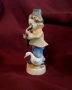 Колекционерска порцеланова фигурка на момче с китара и гъска. Германия., снимка 2