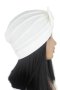 Тюрбан за коса с пандела в бяло, снимка 2