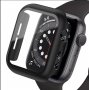 Матов Кейс + Стъклен Протектор за Apple Watch 6 SE 5 4 40mm 44mm 3D 5D, снимка 5