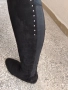 високи чизми 39 номер черно ниска платформа , снимка 8