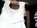 lлуксозна красива бул4инска бяла рокла edal bredals, снимка 1 - Рокли - 39788253