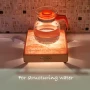 Солна лампа от хималайска сол - аплик и настолна арома лампа , снимка 5