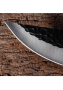 Японски нож, ръчно кован, неръждаема стомана, 27,5 см, покритие от екологична кожа, снимка 4