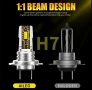H7 Led автомобилни крушки, снимка 7
