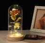 Вечна роза в стъкленица с LED светлина ПРОМОЦИЯ, снимка 2