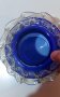 Ваза синя,малка, снимка 3
