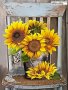 Диaмантен гоблен Слънчогледи на стол, снимка 1 - Гоблени - 37830646