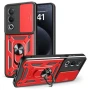 Oppo A80 5G / A3 Pro 5G Удароустойчив Ring Holder with Slide Camera Lid/ PC + TPU/ Kickstand Калъф и, снимка 3