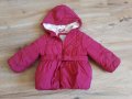 Зимно яке за момиче, дрехи и подарък боди, размер 86-92, снимка 2