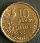 10 франка 1951 В, Франция