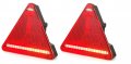 Триъгълен ЛЕД LED стоп за ремарке 12-24V 16 диода , Полша , снимка 1