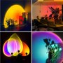 Rainbow Sunset Лампа за залез 16 цвята прожекционна лампа, регулируема по височина, снимка 4
