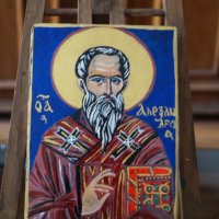 Икона на свети Александър, снимка 4 - Икони - 37731560