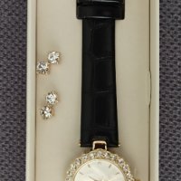 Дамски часовник с обици , снимка 3 - Дамски - 39118125