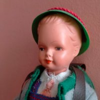 Колекционерска кукла West Germany Celluloid 21 см, снимка 15 - Колекции - 44065155