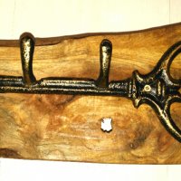 Закачалка от дърво (дървена закачалка) за механа в битов / винтидж стил, снимка 1 - Декорация за дома - 28831698