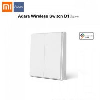 Aqara Smart Wireless Wall Switch Double Key  D1 - Безжичен ключ с 2 бутона,  Zigbee, снимка 1 - Ключове, контакти, щепсели - 33209132