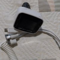 FM трансмитер с кабели за зареждане на Iphone/Android, снимка 2 - Аксесоари и консумативи - 43919128