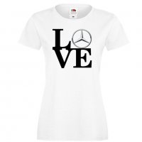 Дамска тениска Mercedes LOVE, снимка 3 - Тениски - 32850098
